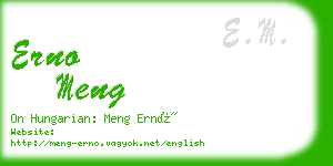 erno meng business card